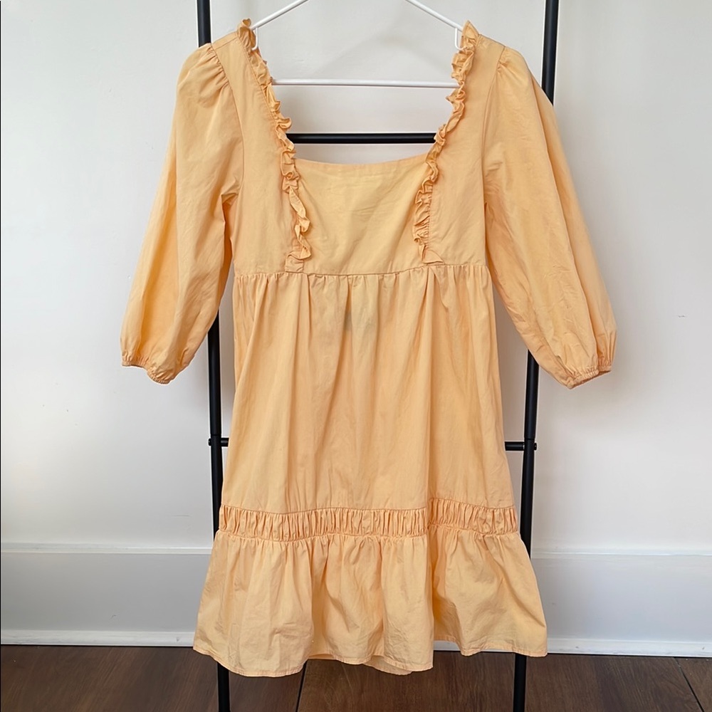 MINKPINK cotton ruffle dress, medium